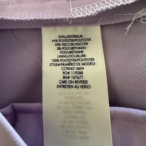 Alice + Olivia Lavender High Waisted Shorts Size 12 - Picture 6 of 7